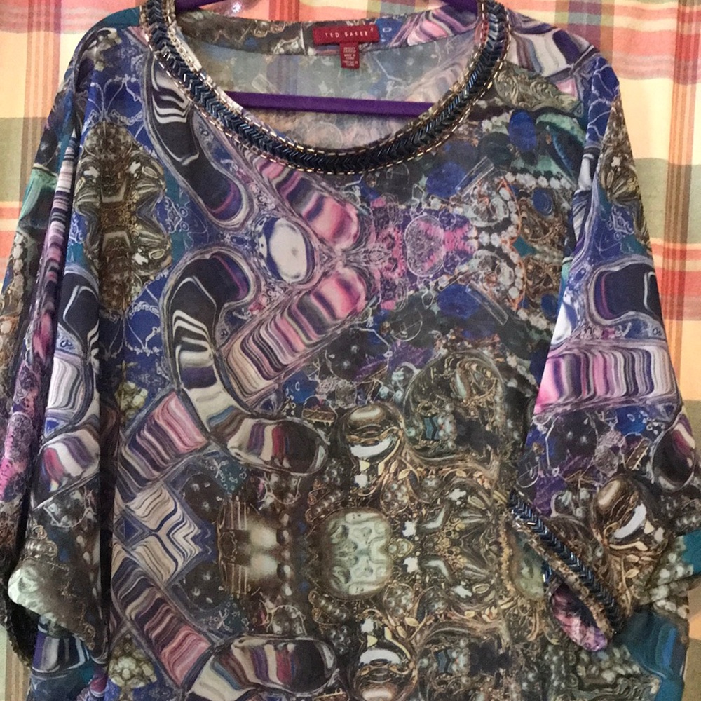 Ted Baker beaded pullover blouse
